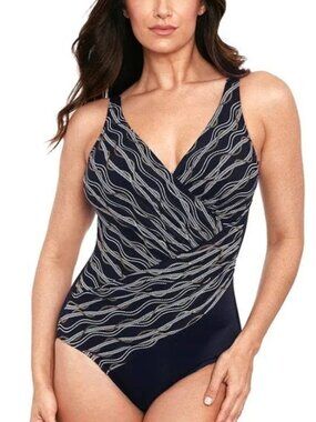 Miraclesuit Oceanus 1 Piece Linked In NWT Sz 10